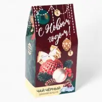 Чай чёрный &laquo;С новым годом&raquo;, вкус: зимняя вишня, 50 г