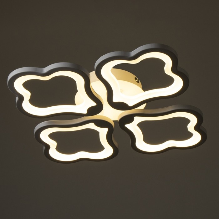 Люстра светодиодная "Бруно" LED 62Вт 2700-6400К 4960Лм 38х38х6,7см Ritter