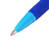 Набор ручек шариковых 4 штуки ErichKrause R=301 Neon Stick & Grip, узел 1.0 мм, чернила синие, резиновый упор, европодвес