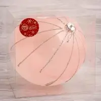 Ёлочный шар &laquo;Николь&raquo;, новогодний, d=20 см, розовый