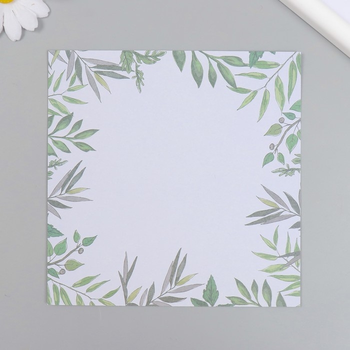 Набор бумаги для скрапбукинга 24 листа 12 дизайнов Набор бумаги для скрапбукинга 24 листа 12 дизайнов "Насыщенный сад" 160 гр 15,2х15,2 см