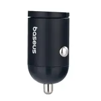 Переходник автомобильного зарядного устройства на USB + Type-C 30W C00035001121-02 Baseus черный