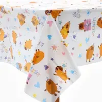 Скатерть одноразовая, Капибара, 120*180 см, 1 шт.