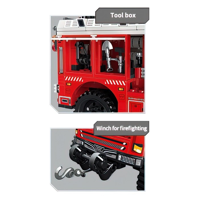 Конструктор Огнеборцы «Пожар в парке», 656 деталей Конструктор Огнеборцы «Пожар в парке», 656 деталей