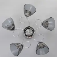 Люстра BayerLux &laquo;Дождь&raquo;, 5&times;40 Вт, Е27, хромированная, 58&times;58&times;24 см