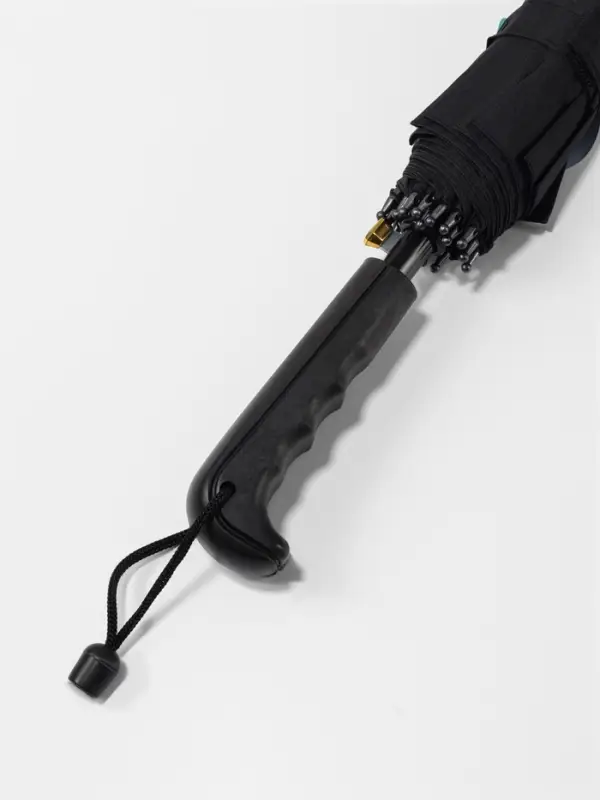 Зонт - трость полуавтоматический &laquo;Однотонный&raquo;, 16 спиц, R=59/70 см, d=118 см, чёрный