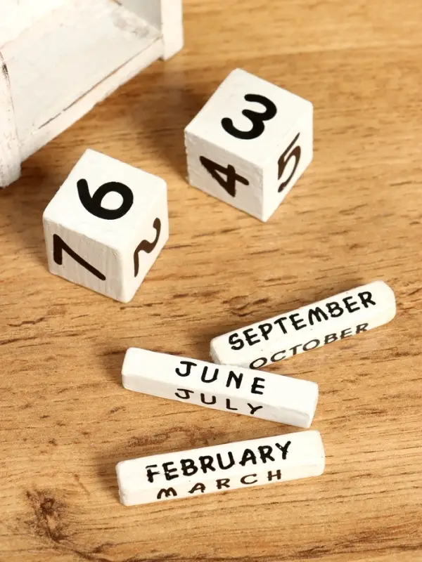 Календарь настольный «Ракушка», 7×4×9 см, дерево, синий