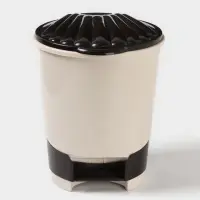 Ведро для мусора, 10 л, с педалью, МИКС