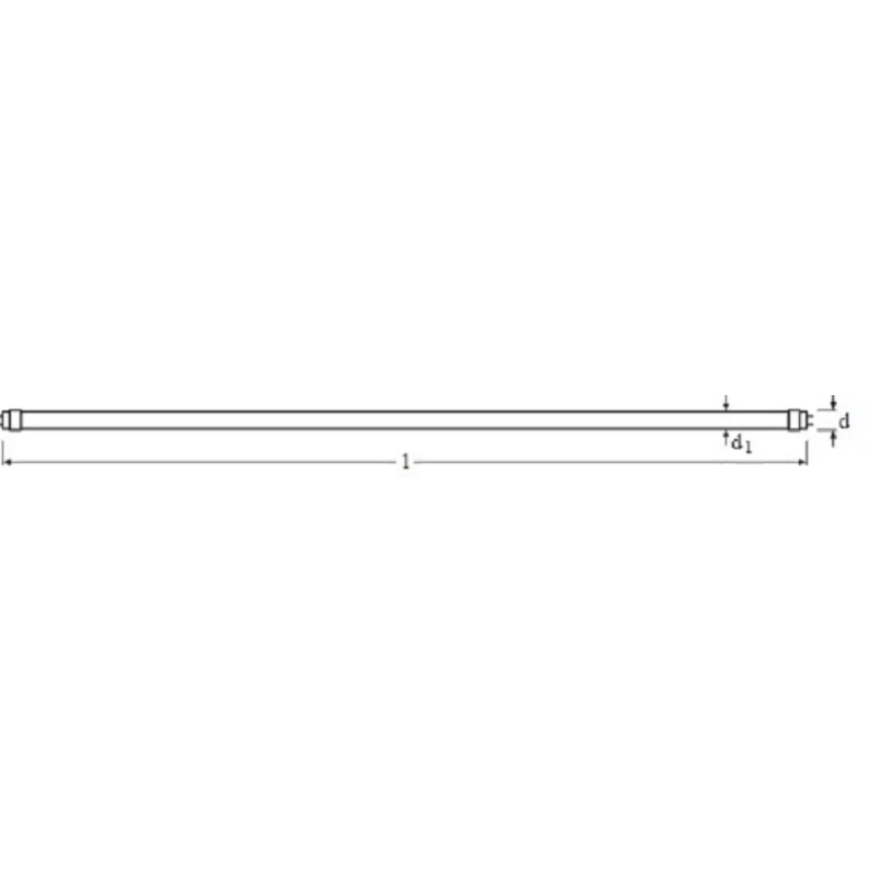Лампа светодиодная OSRAM ST8B-1.2M 18W/865 230VAC DE 4058075377561