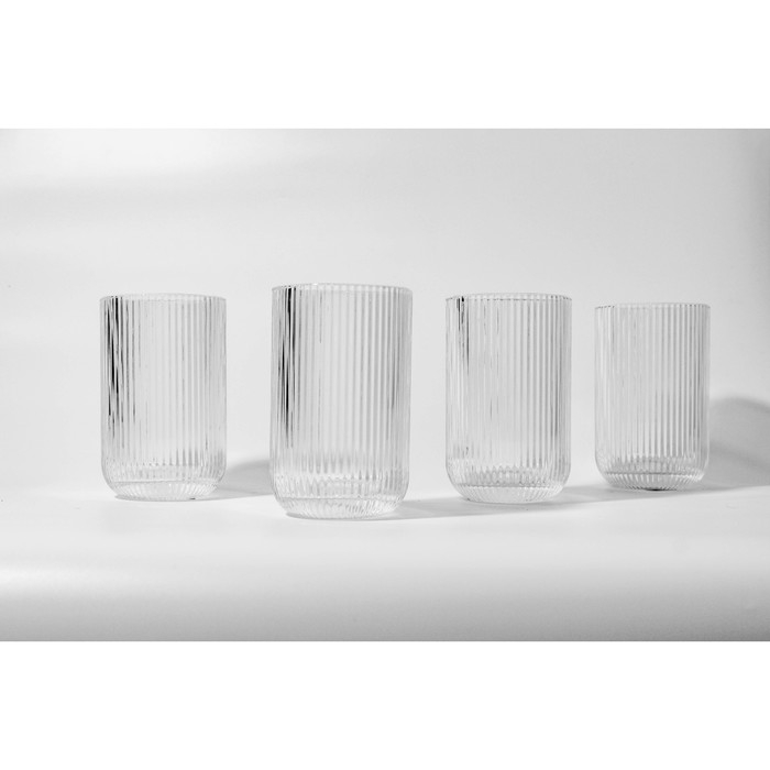 Стакан стеклянный Magistro «Грани», 400 мл, 8×13 см