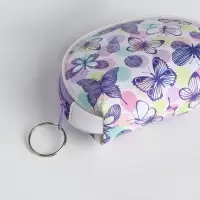 Кошелёк монетница &laquo;Цветы и бабочки&raquo; Выбражулька, на молнии, МИКС