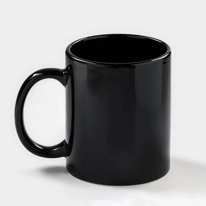 Кружка - хамелеон Доляна &laquo;Заряд энергии&raquo;, 350 мл, керамика, чёрная