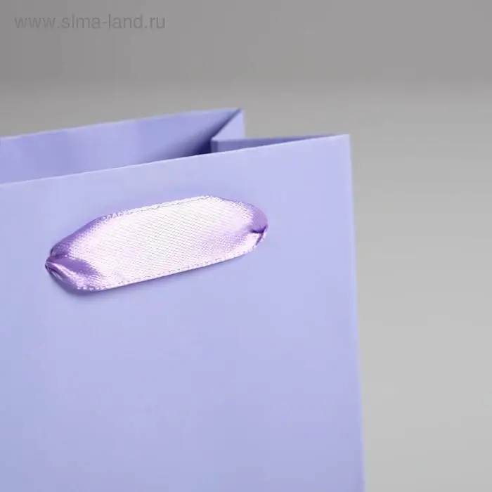 Пакет подарочный, упаковка, «Сиреневый», 12 х 15 х 5.5