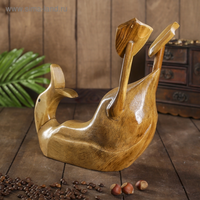 Подставка под бутылку «Классическая уточка», 37×28×13 см, дерево Подставка под бутылку «Классическая уточка», 37×28×13 см, дерево