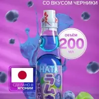 Напиток газированный Ramune со вкусом черники, 200 мл
