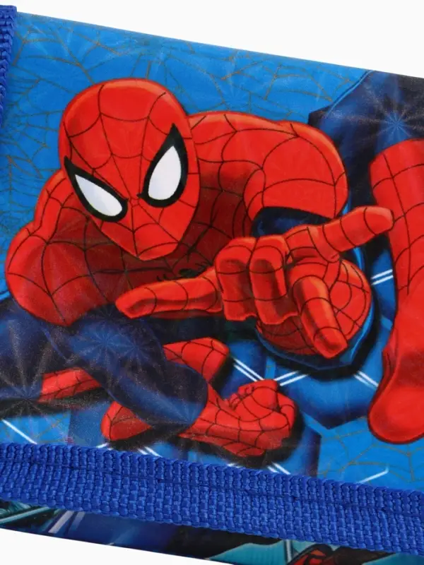 Кошелек детский на липучке &laquo;Супергерой&raquo;, синий 9&times;9&times;1