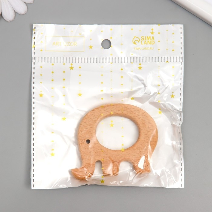Декор для творчества дерево Декор для творчества дерево "Слоник" 6х5,5 см