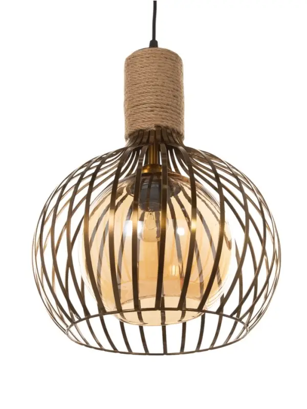 Светильник &laquo;Клубок&raquo; 1&times;40 Вт Е27 медь 28&times;28&times;28 см