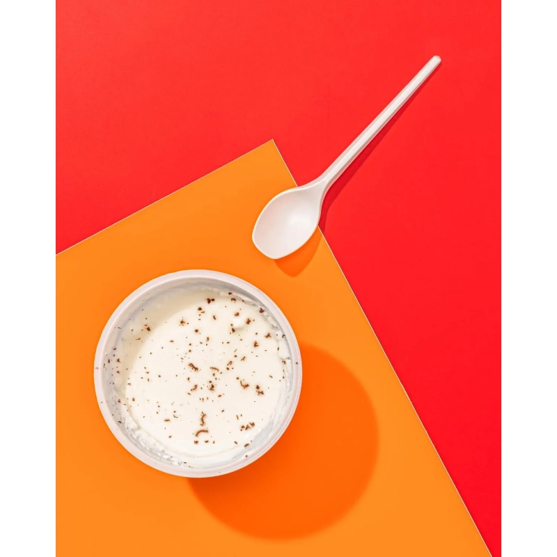 Ложка одноразовая чайная&nbsp; 125мм, белая, КОМУС ПС 100 шт/уп