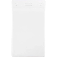 Бейдж Attache Economy 138x96 150мкм,шнур.2заж 45см син,вклад. 120x90 5шт/уп