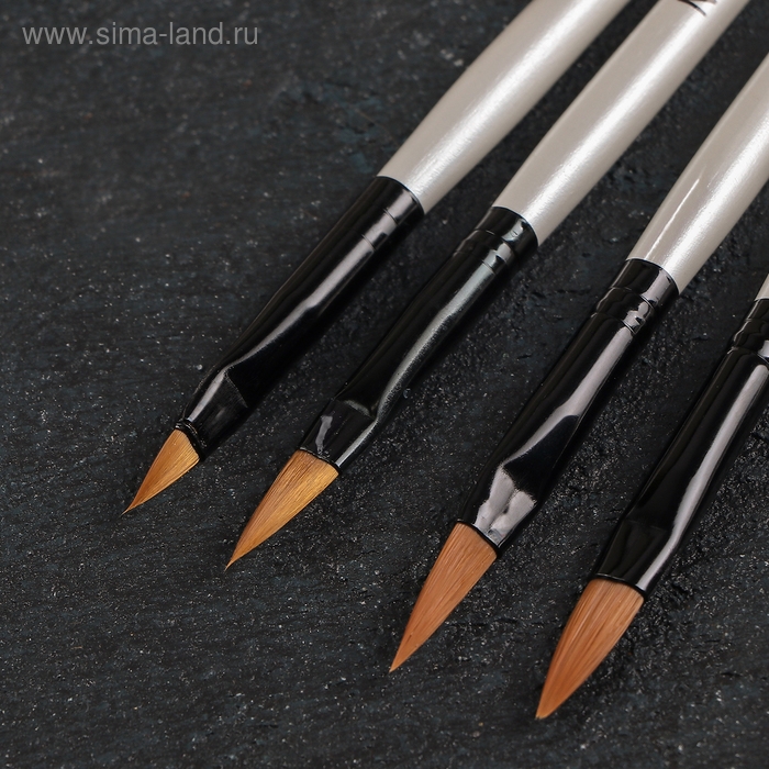 Набор кондитерских кисточек для декорирования «Топаз», 5 шт, цвет белый Набор кондитерских кисточек для декорирования «Топаз», 5 шт, цвет белый