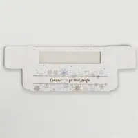Коробочка для макарун «Снежинки», 18 х 5.5 х 5.5 см