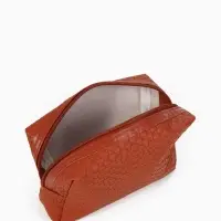 Косметичка дор Плетенка, 16*5*10, отдел на молнии, коричневый