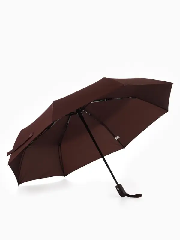 Зонт автоматический &laquo;Однотонный&raquo;, 3 сложения, 8 спиц, R=48/55 см, d=96 см, МИКС