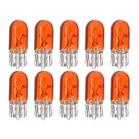 Галогенная лампа для автомобиля Cartage ORANGE, T10, W5W, 5 Вт, 12 В, набор 10 шт.