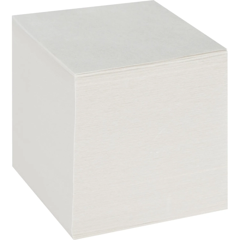 Блок для записей в подставке в стакане 9х9х9 белый