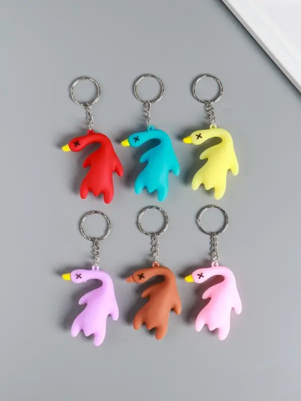 Брелок резина Брелок резина "Утка" МИКС 5х2х5,5 см