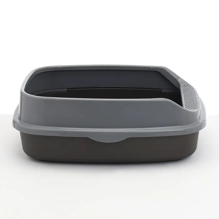 Туалет Айша XL с бортом 64&times;44&times;21 см серый FIX