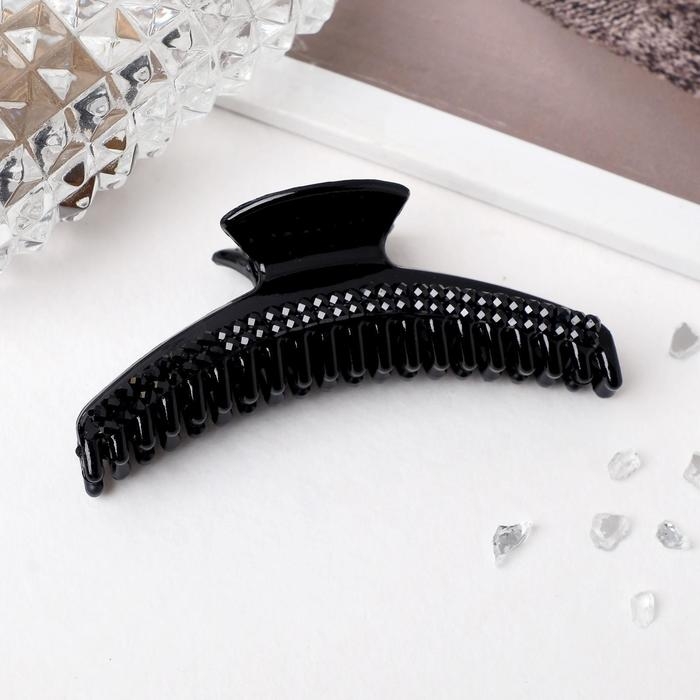Краб для волос Краб для волос "Камилла" дуга узкий, 6,7 см, чёрный
