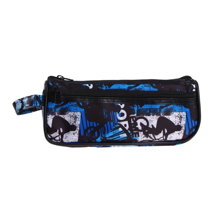 Пенал школьный на молнии Calligrata Пенал школьный на молнии Calligrata "Спорт", 2 отделения, МИКС