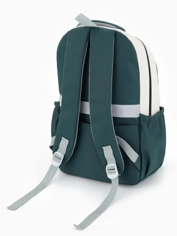 Рюкзак школьный, с кошельком, для девочки, 32&times;14&times;46 см, зелёный