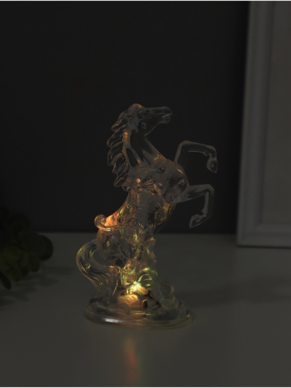 Ночник свеча Ночник свеча "Конь" LED RGB 3xAG13 5х8х15см