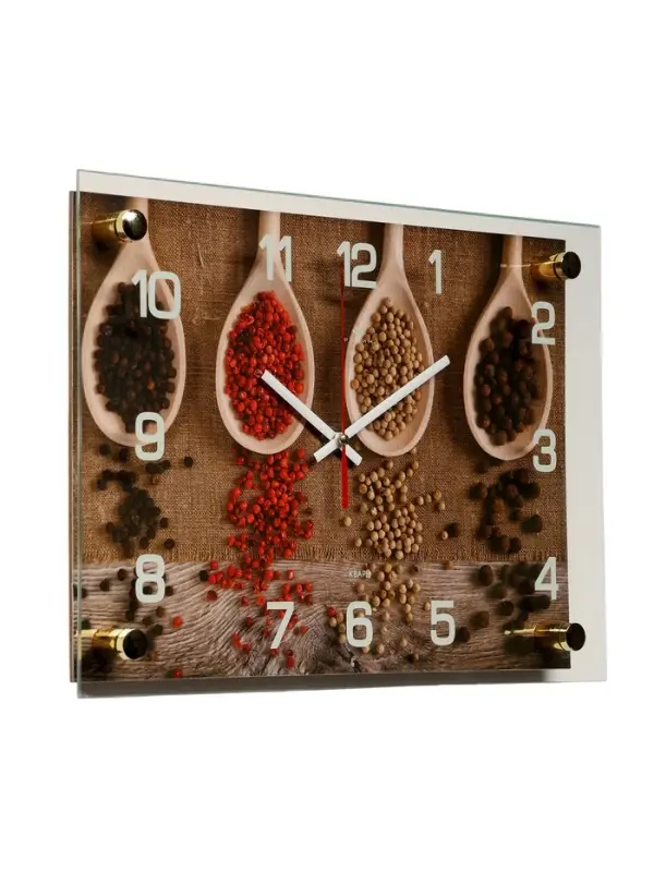 Часы настенные: Кухня, &laquo;Специи&raquo;, бесшумные, 25&times;35 см