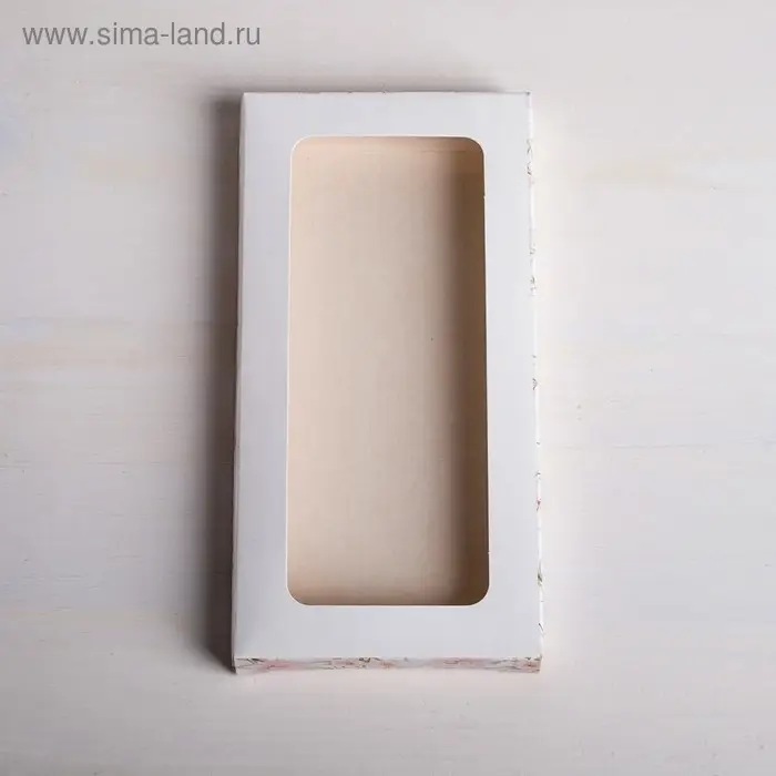 Коробка для шоколада, кондитерская упаковка, «Нежность», с окном, 17.3 х 8.8 х 1.5 см Коробка для шоколада, кондитерская упаковка, «Нежность», с окном, 17.3 х 8.8 х 1.5 см