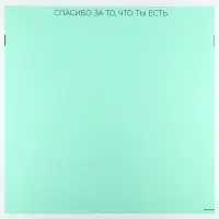 Плёнка упаковочная для цветов «Спасибо за тебя», матовая, тиффани 57 х 57 см