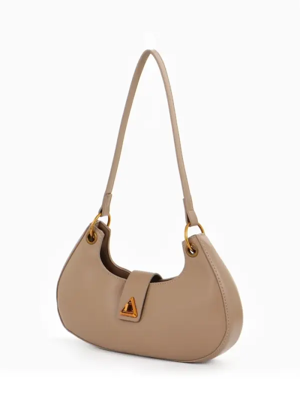 Сумка женская багет TEXTURA на молнии, 30&times;5&times;17 см, светло-коричневая