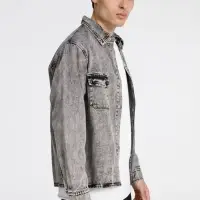 Куртка джинсовая O3, серая, размер XL/XXL