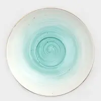 Чайная пара Доляна &laquo;Млечный путь&raquo;, 2 предмета: чашка 220 мл, блюдце d=13.5 см, фарфор, бирюзовая