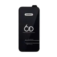 Защитное стекло iPh 14 Pro Anmac 6D Black без упаковки  Арт.1137310 (10 шт./уп.)