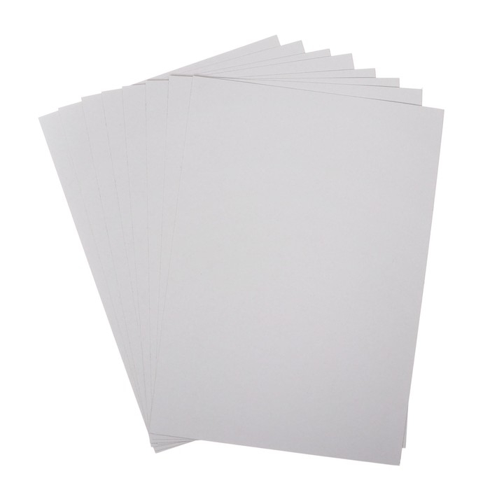 Картон белый А4 10 листов  Картон белый А4 10 листов "Каляка-Маляка", мелованный, 200г/м2, в папке