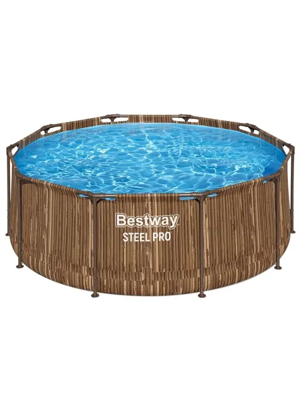 Бассейн каркасный Steel Pro, 305&times;100 см, круглый, цвет рейка, 561VM Bestway