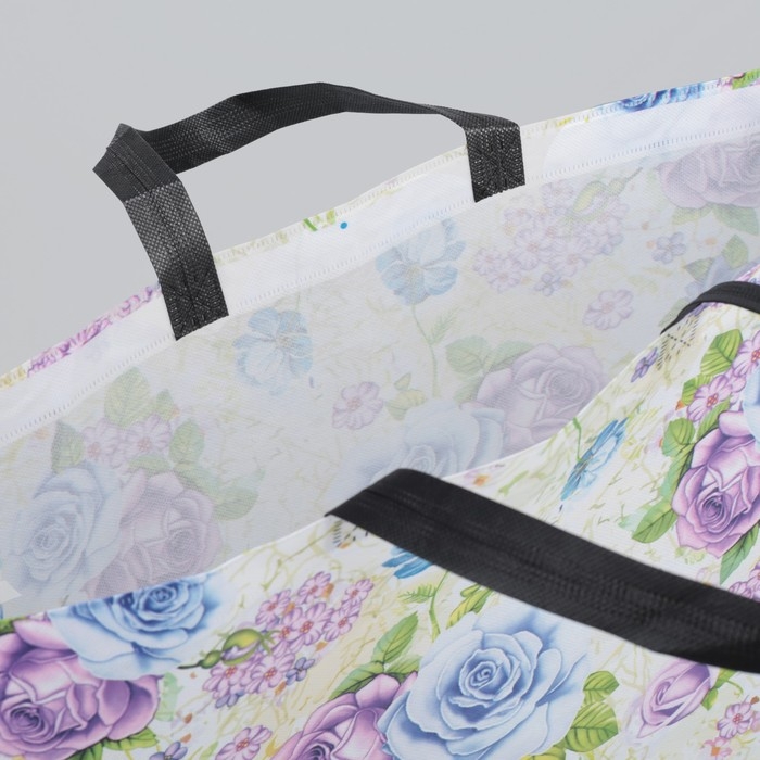 Сумка хозяйственная без застёжки, цвет белый/разноцветный Сумка хозяйственная без застёжки, цвет белый/разноцветный