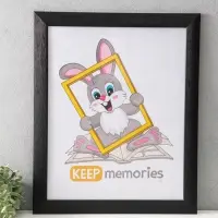 Фоторамка для фото 40&times;50 см Keep memories Luxe Elegance, пластик, чёрный, (пластиковый экран)