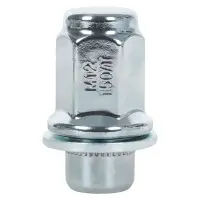 Гайка колесная M12x1,5x47, несъемная шайба, ключ 21, закрытая, хром для а/м Toyota/Lexus