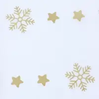 Бумага упаковочная тишью "Снежинки со звездами", золотистый, 50 х 66 см Бумага упаковочная тишью "Снежинки со звездами", золотистый, 50 х 66 см