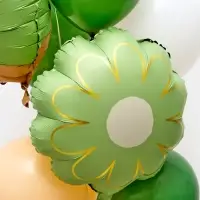 Воздушные шары "Капибара с ромашкой" фольга, латекс, набор 12 штук